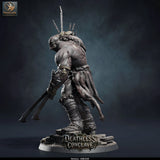 Stitchfiend – Stitched Flesh Golem: flesh golem tabletop miniature, designer preview from Rescale Miniatures's 'Oktober 2026' release, 3D-printed in resin by Qumi (view 2)