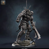 Stitchfiend – Stitched Flesh Golem: flesh golem tabletop miniature, designer preview from Rescale Miniatures's 'Oktober 2026' release, 3D-printed in resin by Qumi (view 3)