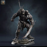 Stitchfiend – Stitched Flesh Golem: flesh golem tabletop miniature, designer preview from Rescale Miniatures's 'Oktober 2026' release, 3D-printed in resin by Qumi (view 4)