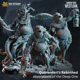 Quorenderi's Rebirthed – Aberrations of the Deep One: aberration tabletop miniature, designer preview from DM Stash's 'Shadow over Westlook' release, 3D-printed in resin by Qumi