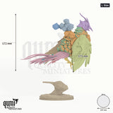 Aerithrian Wind Defender L Size - colour-coded parts render, 172 mm tall, 11 body parts, 103 mm round base
