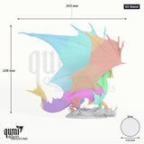 Dragon Bronze Dragon Legendary Tabletop-Miniatur - 208 mm hoch, 265 mm Spannweite - Rescale Miniatures 3D-Druck von Qumi