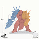 Boss tabletop miniature - 62 mm tall, 59 mm base, 3+1 part assembly - Rescale Miniatures 3D print by Qumi
