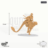 Solaris Panthera Tabletop-Miniatur (V3 Gallop) - 76 mm hoch, 88x52 mm Base - Rescale Miniatures 3D-Druck von Qumi