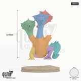 Vesskara, the Triple Maw tabletop miniature (150mm Scale) - 184 mm tall, 149 mm base - Parasite Collectibles 3D print by Qumi