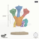 Vesskara, the Triple Maw tabletop miniature (75mm Scale) - 119 mm tall, 99 mm base - Parasite Collectibles 3D print by Qumi