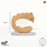 Morzagh's Fangs tabletop miniature (03) - 26 mm tall, 32 mm base, 1+1 part assembly - Parasite Collectibles 3D print by Qumi