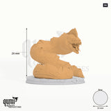 Morzagh's Fangs tabletop miniature (04) - 26 mm tall, 32 mm base, 1+1 part assembly - Parasite Collectibles 3D print by Qumi