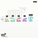 Morzagh's Fangs tabletop miniature (Set of 5) - 35 mm tall, 32 mm base - Parasite Collectibles 3D print by Qumi