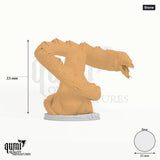 Morzagh's Fangs tabletop miniature (Stone) - 33 mm tall, 25 mm base - Parasite Collectibles 3D print by Qumi