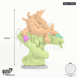 Morzagh, the Fangmaster tabletop miniature (32mm Scale / Snake) - 52 mm tall - Parasite Collectibles 3D print by Qumi