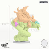 Morzagh, the Fangmaster tabletop miniature (75mm Scale / Snake) - 104 mm tall - Parasite Collectibles 3D print by Qumi