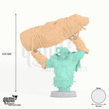 The Goater Bust tabletop miniature - 132 mm tall, 46 mm base, 2+1 part assembly - Parasite Collectibles 3D print by Qumi