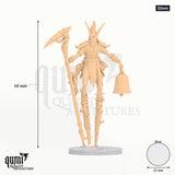 Vorl, the Flesh-Toller tabletop miniature (32mm Scale) - 60 mm tall, 25 mm base - Parasite Collectibles 3D print by Qumi