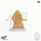 Humanoid Rat Folk Plasma Plague Exotics tabletop miniature (Fire) - 36 mm tall - Rescale Miniatures 3D print by Qumi