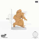 Humanoid Rat Folk Plasma Plague Exotics tabletop miniature (Hunt) - 38 mm tall - Rescale Miniatures 3D print by Qumi