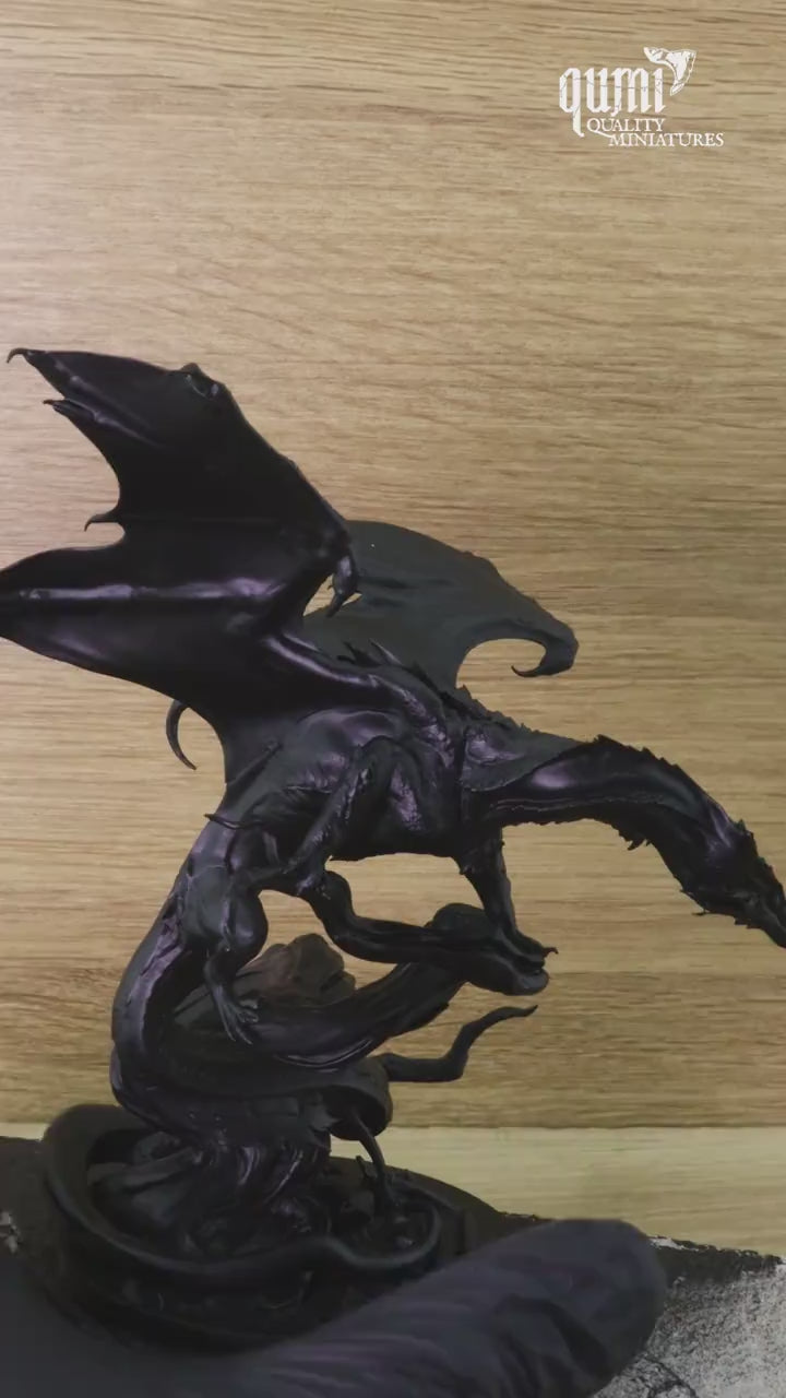 Chromatic Green Dragon Tabletop Diorama | Qumi — Chromatic green Dragon Drybrush video