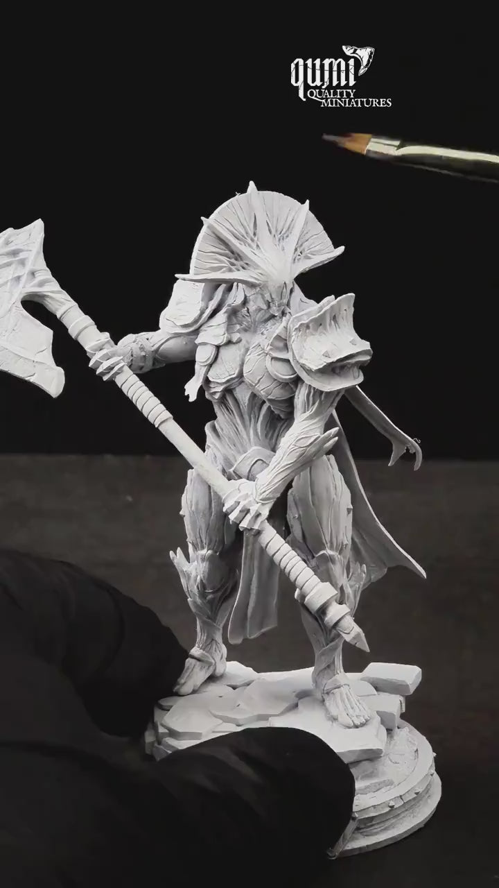 Monster Axe Fighter Tabletop Miniature – Aruges | Qumi — Arugus PC Speedpaint video