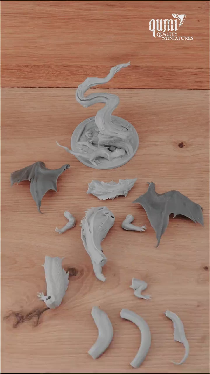Chromatic Green Dragon Tabletop Diorama | Qumi — Chromatic Green Dragon Assembly & Priming video