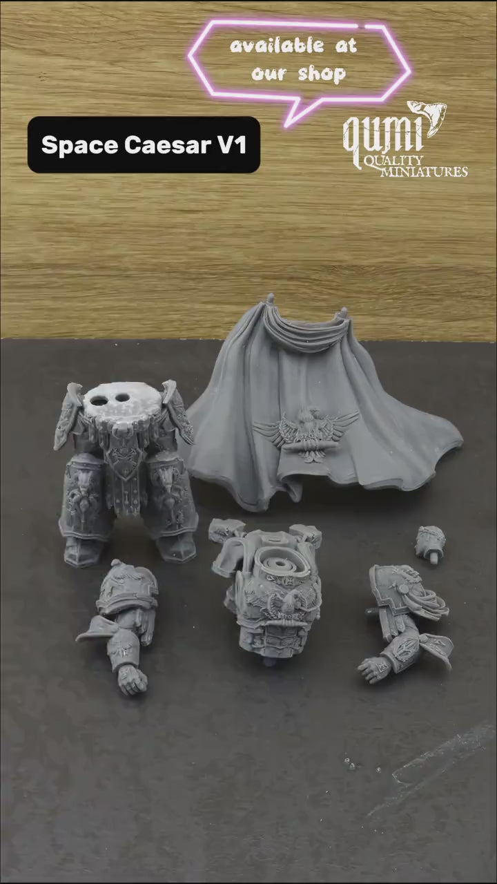 Tabletop Miniature – Space Caesar | Qumi — Space Caesar assembled video