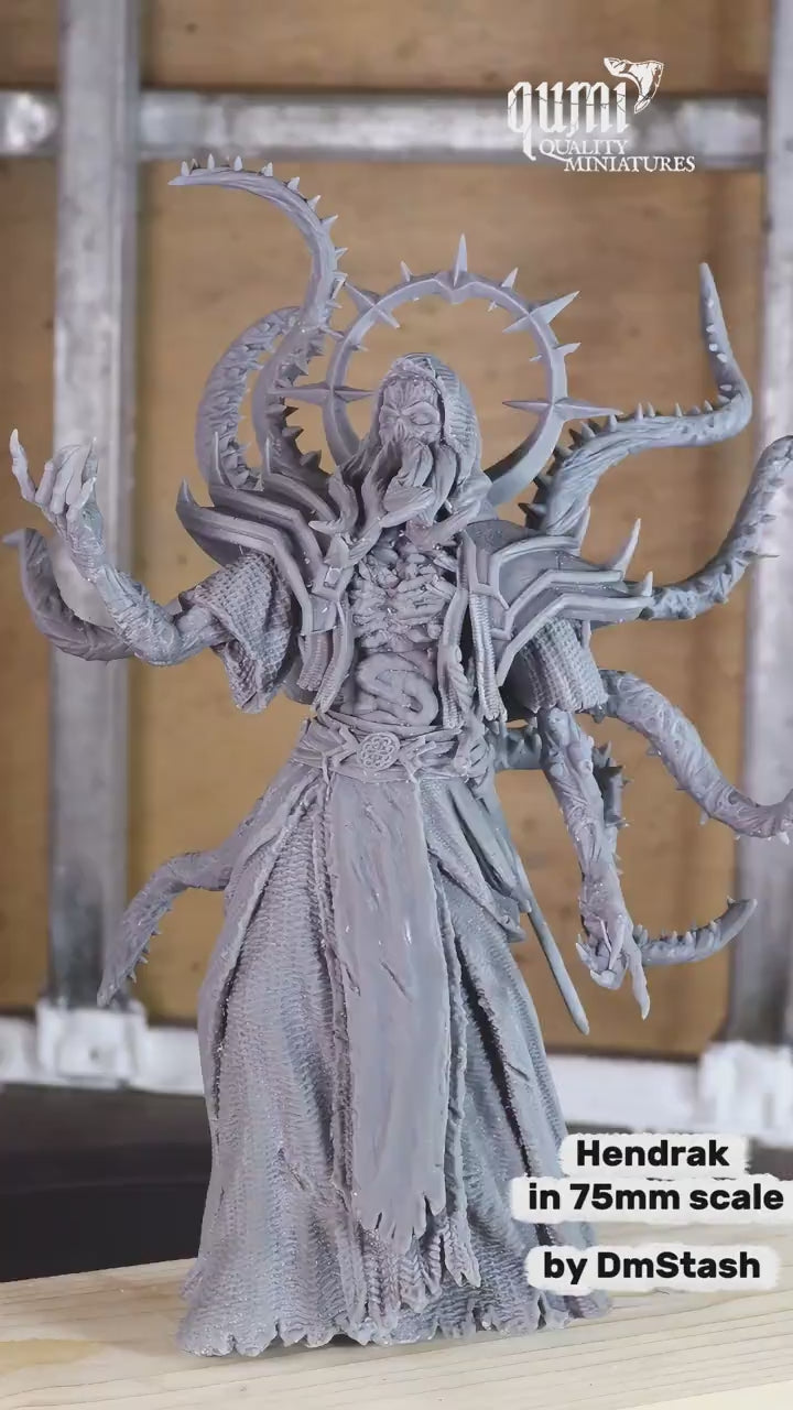 Undead Monster Tabletop Miniature – Ascended Flayers of Hendrak | Qumi — Hendrak 75 Prime Dry video
