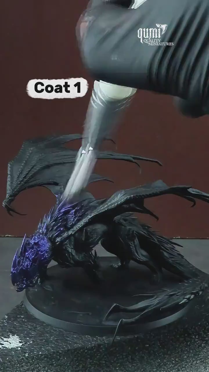 Dragon Chromatic White Dragon Tabletop Miniature | Qumi — Chromatic White Dragon drybrush video
