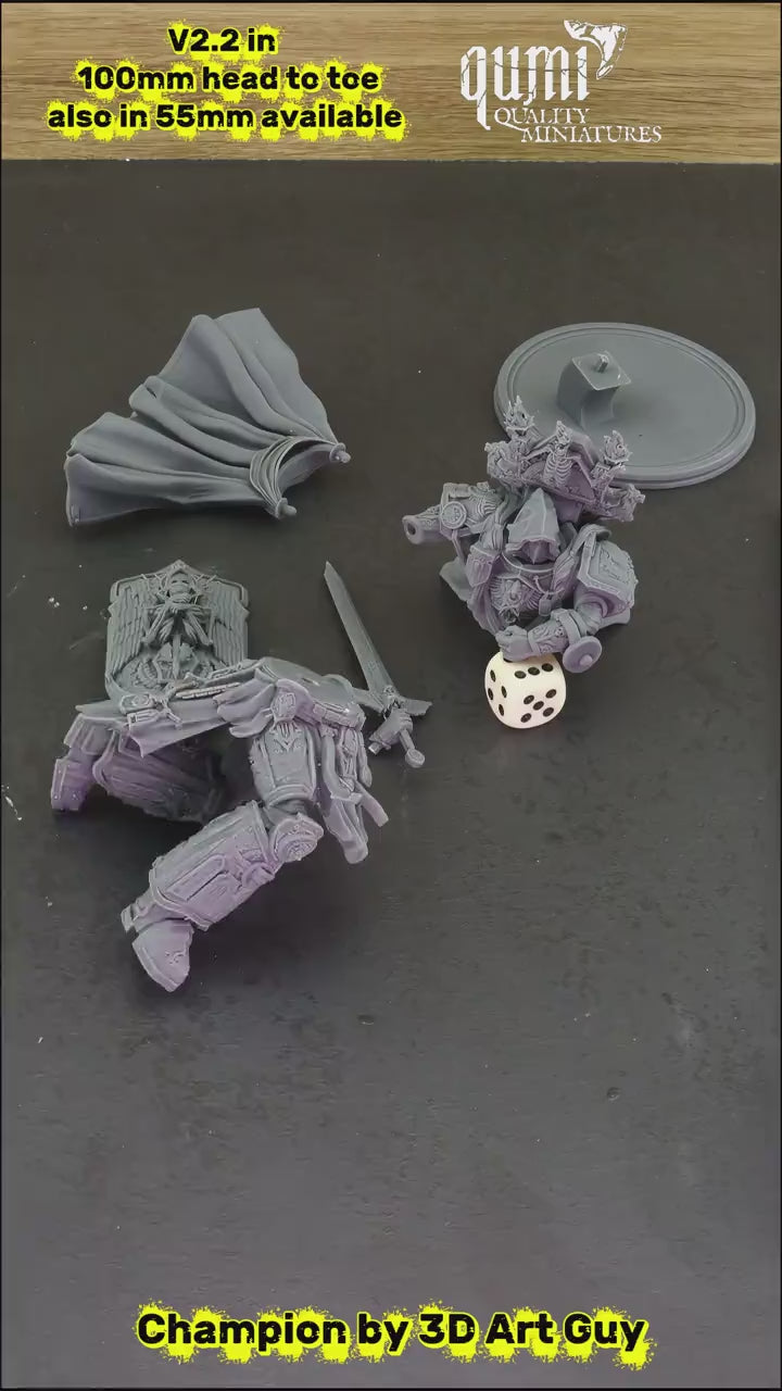 Space Warrior Champion Tabletop Miniatures | Qumi — Champion assembly video