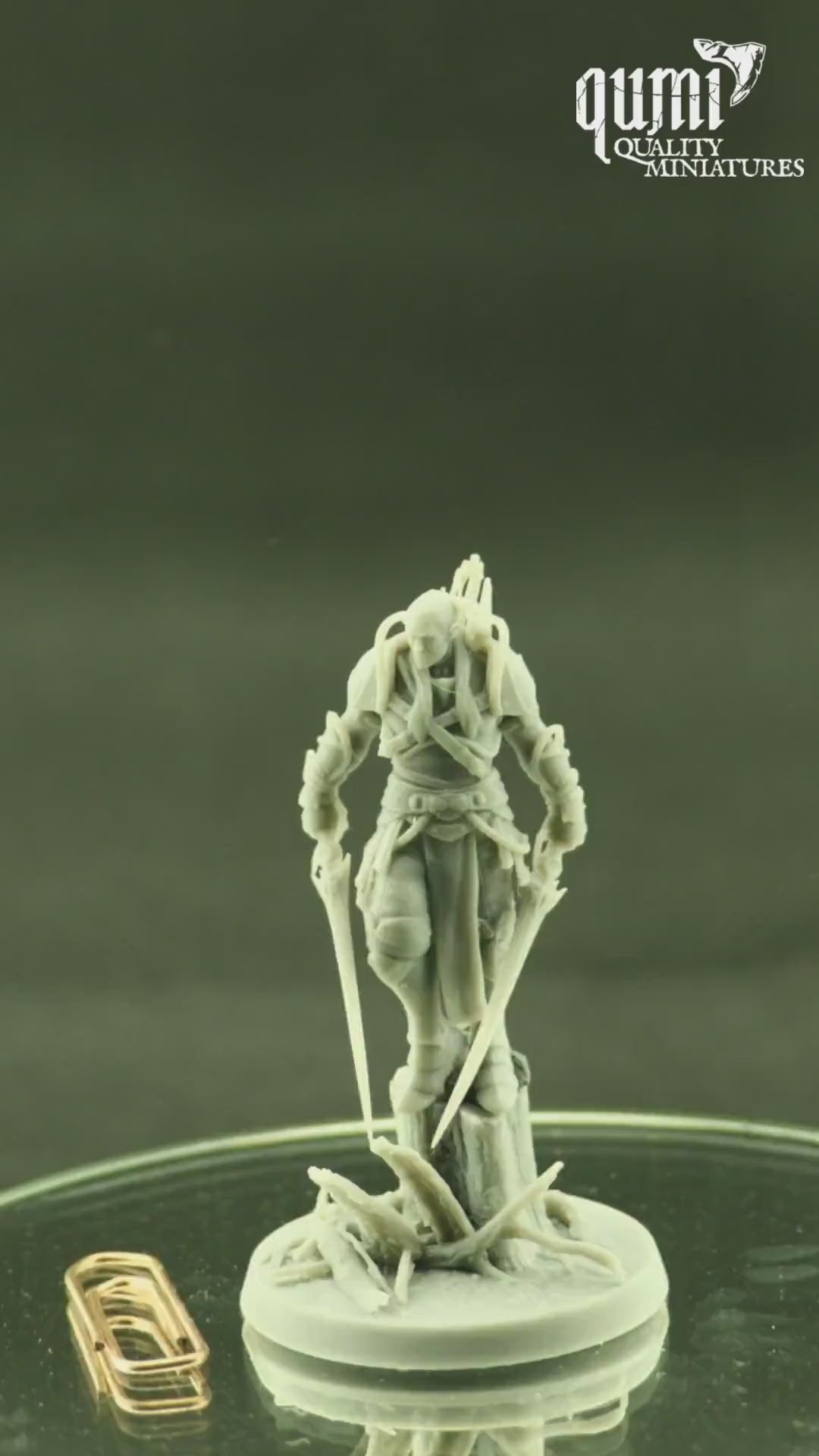 Elf Miniature on turntable with black background