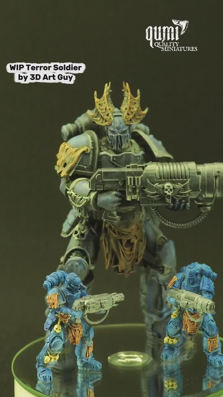 Space Warrior Terror Soldier Tabletop Miniatures | Qumi — Terror Soldier 10-tabletopsize video