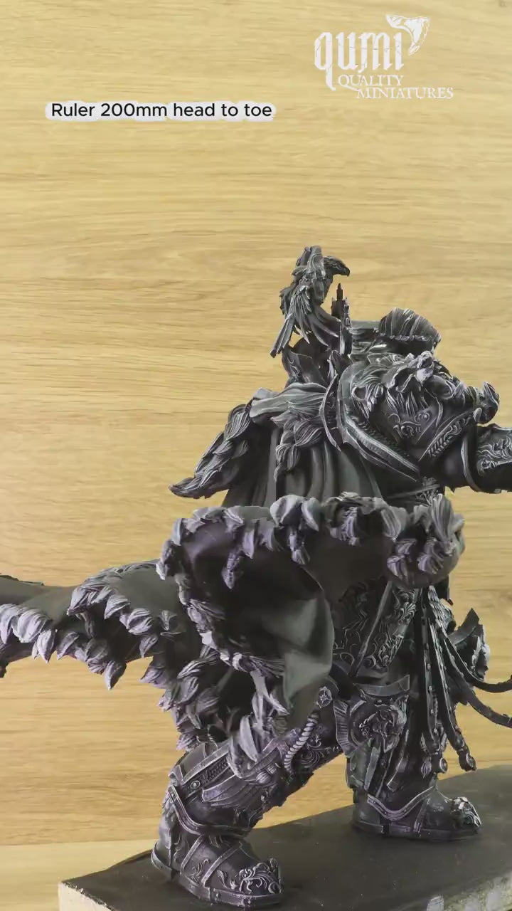 Space Warrior Emperor Lord Ruler Tabletop Terrain | Qumi — Ruler 200 cape video