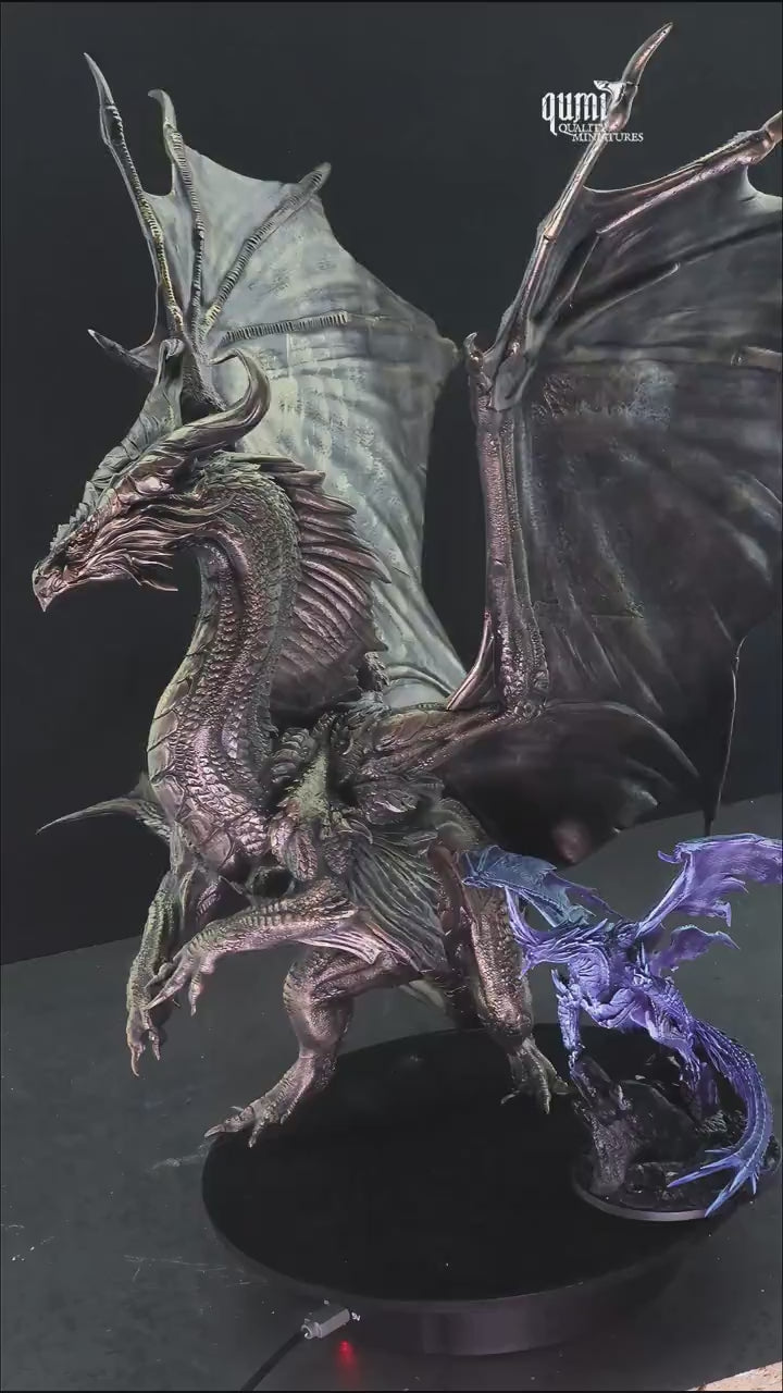 Dragon Bronze Dragon Legendary Tabletop Miniature | Qumi — Legendary Bronze Dragon Drybrush 1 video