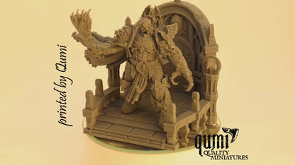 Terrain Space Warrior Emperor Lord Ruler  - 32mm Tabletop RPG Mini - Qumi