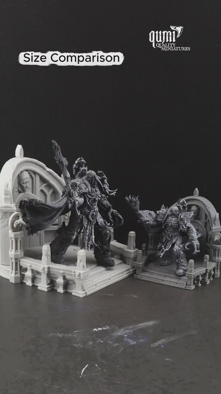 Space Warrior Emperor Lord Ruler Tabletop Terrain | Qumi — Ruler Size Comparison video