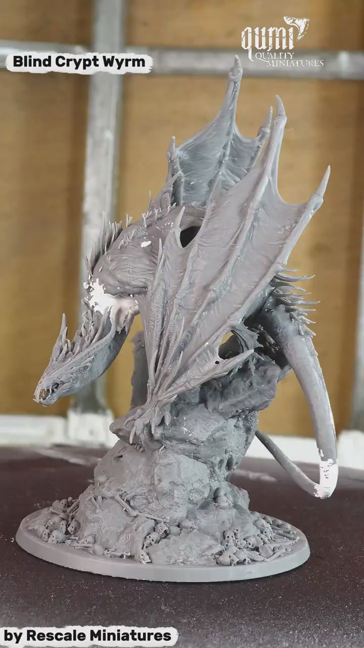 Dragon Blind Crypt Wyrm Tabletop Miniature | Qumi — Blind crypt wyrm prime dry video