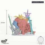 Purulent Demon Tabletop-Miniatur (V2 throne) - 133 mm hoch, 127x67 mm Base - Rescale Miniatures 3D-Druck von Qumi