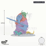 Purulent Demon Tabletop-Miniatur (V3 walk) - 128 mm hoch, 124x86 mm Base - Rescale Miniatures 3D-Druck von Qumi