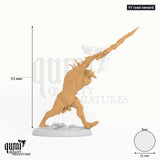 Putrid Servants tabletop miniature (V1 load swoard) - 53 mm tall, 31 mm base - Rescale Miniatures 3D print by Qumi