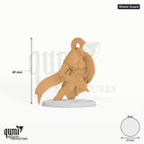 Humanoid Fighter the Radiant Legion Tabletop-Miniatur (Shield Guard) - 48 mm hoch - Rescale Miniatures 3D-Druck von Qumi