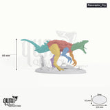 Razoraptor tabletop miniature (Cry) - 66 mm tall, 121x92 mm base, 7+1 part assembly - Rescale Miniatures 3D print by Qumi