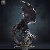 Red Dracolich – Undead Red Dragon: dracolich tabletop miniature, designer preview from Rescale Miniatures's 'Oktober 2026' release, 3D-printed in resin by Qumi (view 8)