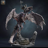 Red Dracolich – Undead Red Dragon: dracolich tabletop miniature, designer preview from Rescale Miniatures's 'Oktober 2026' release, 3D-printed in resin by Qumi (view 16)
