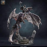 Red Dracolich – Undead Red Dragon: dracolich tabletop miniature, designer preview from Rescale Miniatures's 'Oktober 2026' release, 3D-printed in resin by Qumi (view 17)