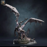 Red Dracolich – Undead Red Dragon: dracolich tabletop miniature, designer preview from Rescale Miniatures's 'Oktober 2026' release, 3D-printed in resin by Qumi (view 22)