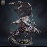 Red Dracolich – Undead Red Dragon: dracolich tabletop miniature, designer preview from Rescale Miniatures's 'Oktober 2026' release, 3D-printed in resin by Qumi (view 23)