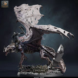 Red Dracolich – Undead Red Dragon: dracolich tabletop miniature, designer preview from Rescale Miniatures's 'Oktober 2026' release, 3D-printed in resin by Qumi (view 26)
