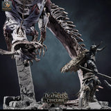 Red Dracolich – Undead Red Dragon: dracolich tabletop miniature, designer preview from Rescale Miniatures's 'Oktober 2026' release, 3D-printed in resin by Qumi (view 32)