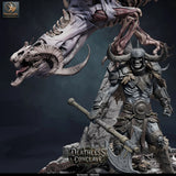 Red Dracolich – Undead Red Dragon: dracolich tabletop miniature, designer preview from Rescale Miniatures's 'Oktober 2026' release, 3D-printed in resin by Qumi (view 34)