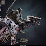 Red Dracolich – Undead Red Dragon: dracolich tabletop miniature, designer preview from Rescale Miniatures's 'Oktober 2026' release, 3D-printed in resin by Qumi (view 35)