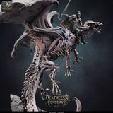 Red Dracolich – Undead Red Dragon: dracolich tabletop miniature, designer preview from Rescale Miniatures's 'Oktober 2026' release, 3D-printed in resin by Qumi (view 36)