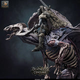 Red Dracolich – Undead Red Dragon: dracolich tabletop miniature, designer preview from Rescale Miniatures's 'Oktober 2026' release, 3D-printed in resin by Qumi (view 37)
